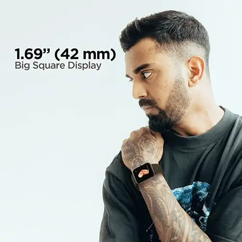 Boat Xtend Smartwatch with Alexa Built-in, 1.69” HD Display, Multiple Watch Faces, Stress Monitor, Heart & SpO2 Monitoring, 14 Sports Modes, Sleep Monitor, 5 ATM & 7 Days Battery