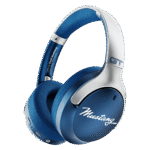 Goboult Mustang Q 70Hrs Battery, ENC Mic, 40mm Drivers, 4EQ Modes, 5.4v Bluetooth & Wired Headset (Blue, On the Ear)