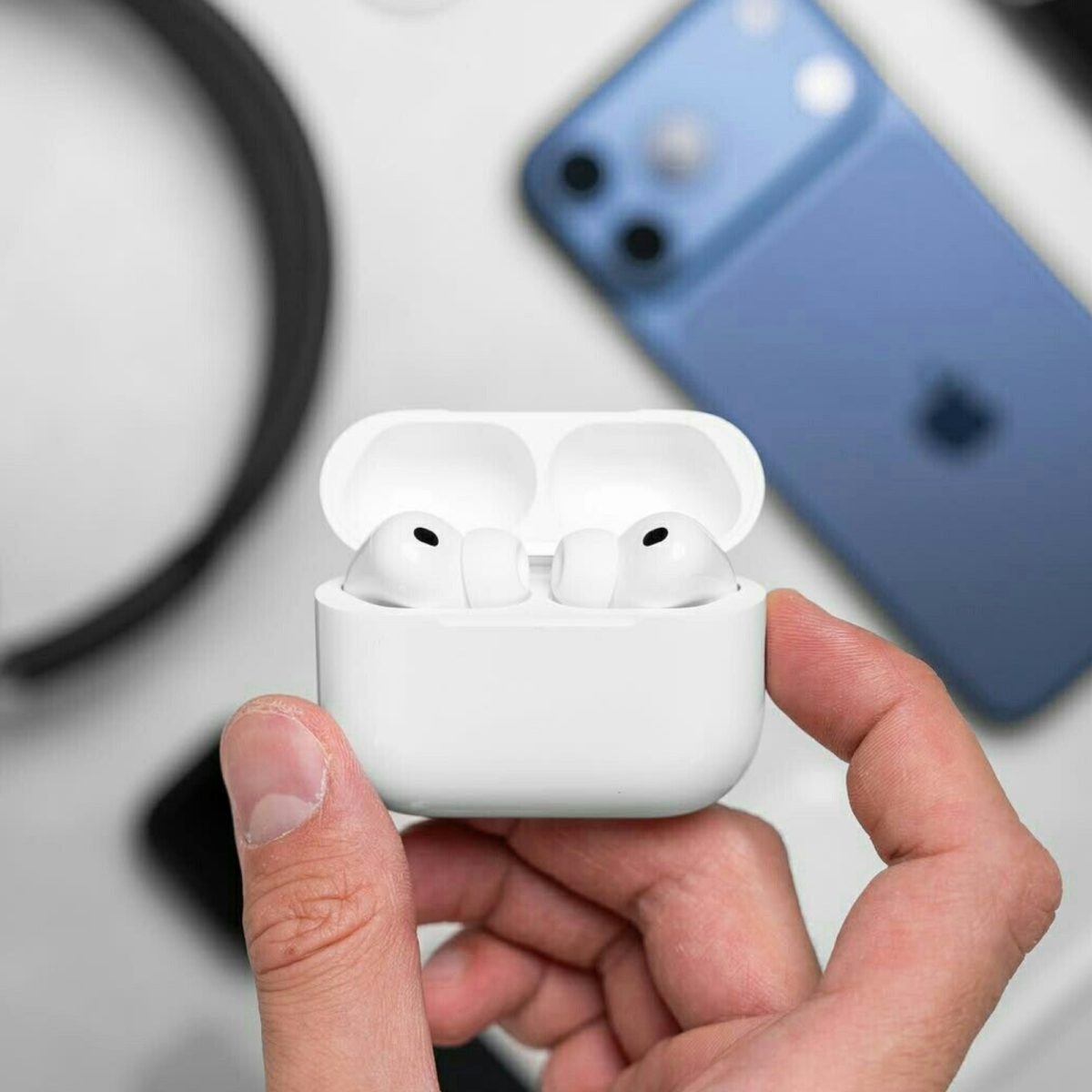 Accesspods Pro 3 Active Noise Cancellation Wireless ANC Earbuds with H2 Chip, Bluetooth 5.3 & IP57 Rating – 598mAh Battery, Dual Mic, Siri & Google Assistant Support All Features Working Like Original | 100% Genuine Quality. Warranty Covered by Accessory Bazar