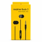 Realme Buds 3 - 3.5mm Wired Earphones with Mic Deep Bass Black➜ OpenBoxed
